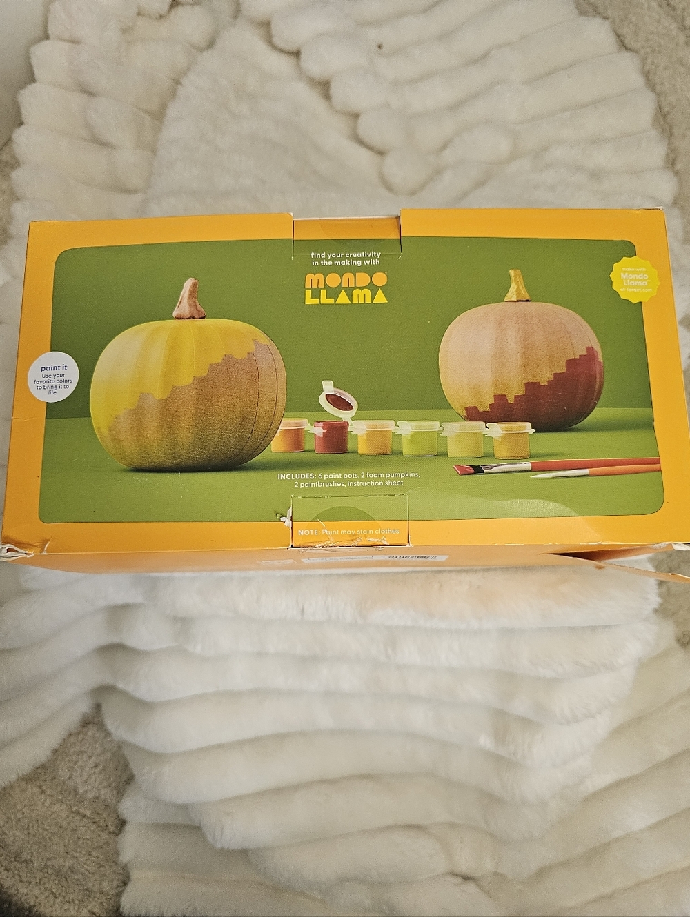Yellow & Orange Pumpkin Paint-Your-Own Home Accent